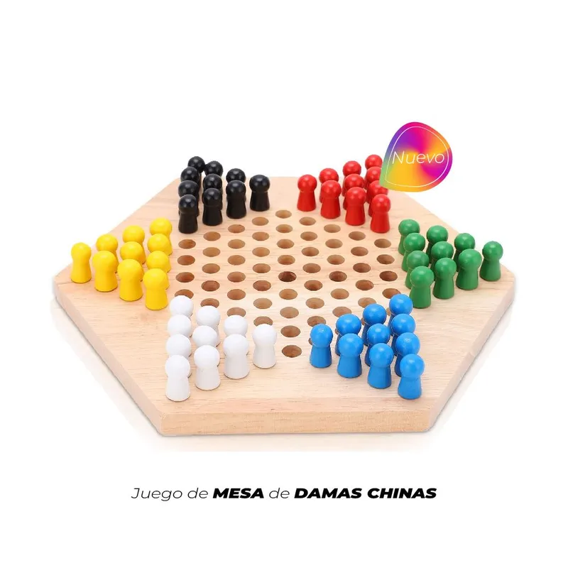 GENERICO - Juego Damas Chinas Hexagonal