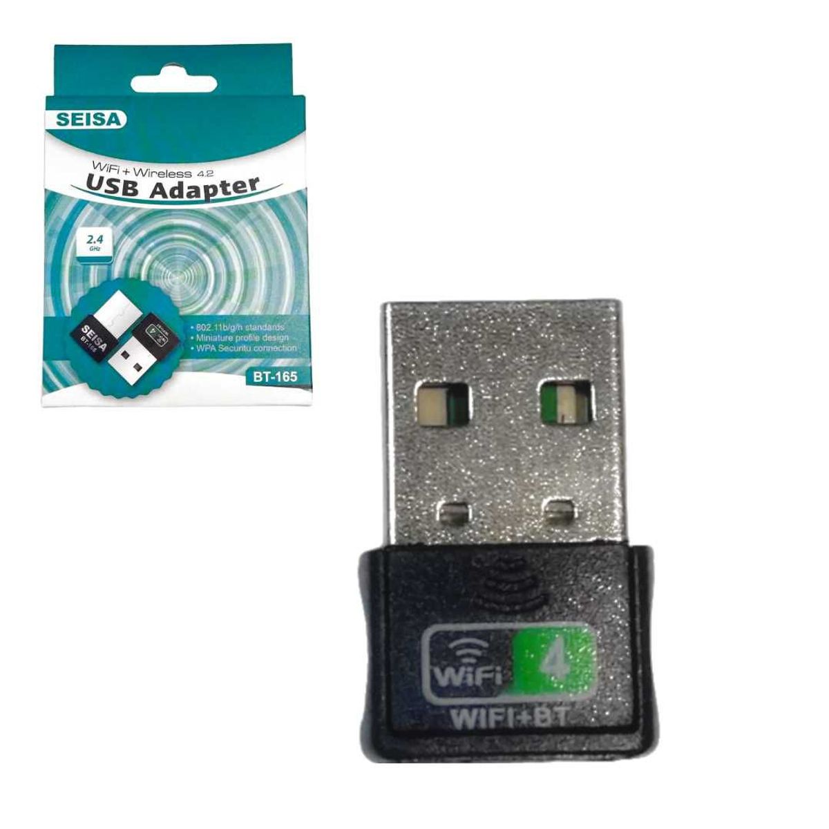 SEISA - Adaptador Usb Wifi Y Bluetooth 4.0