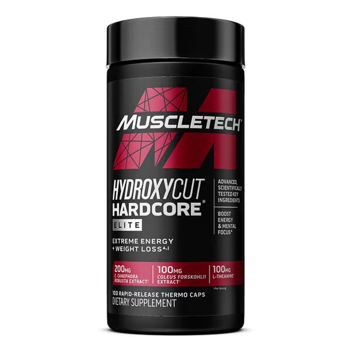 MUSCLETECH - Quemador Muscletech Hydroxycut Hardcore Elite - 100 Caps