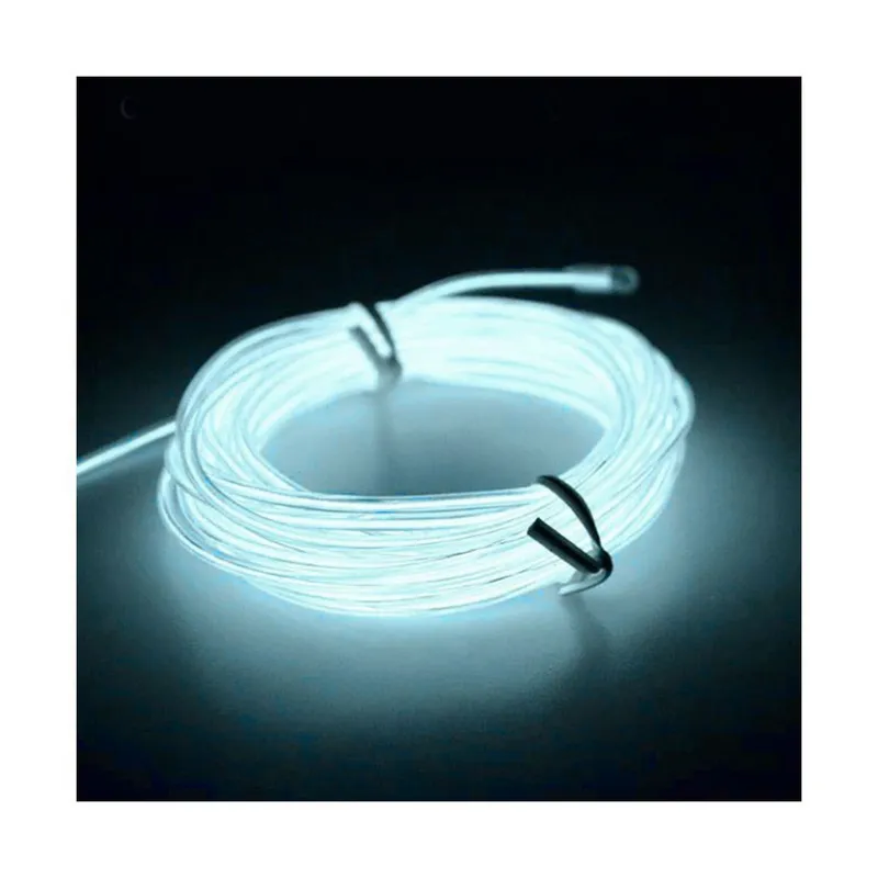GENERICO - Tira Led Interior Del Auto Camioneta Blanco Tablero 5mts