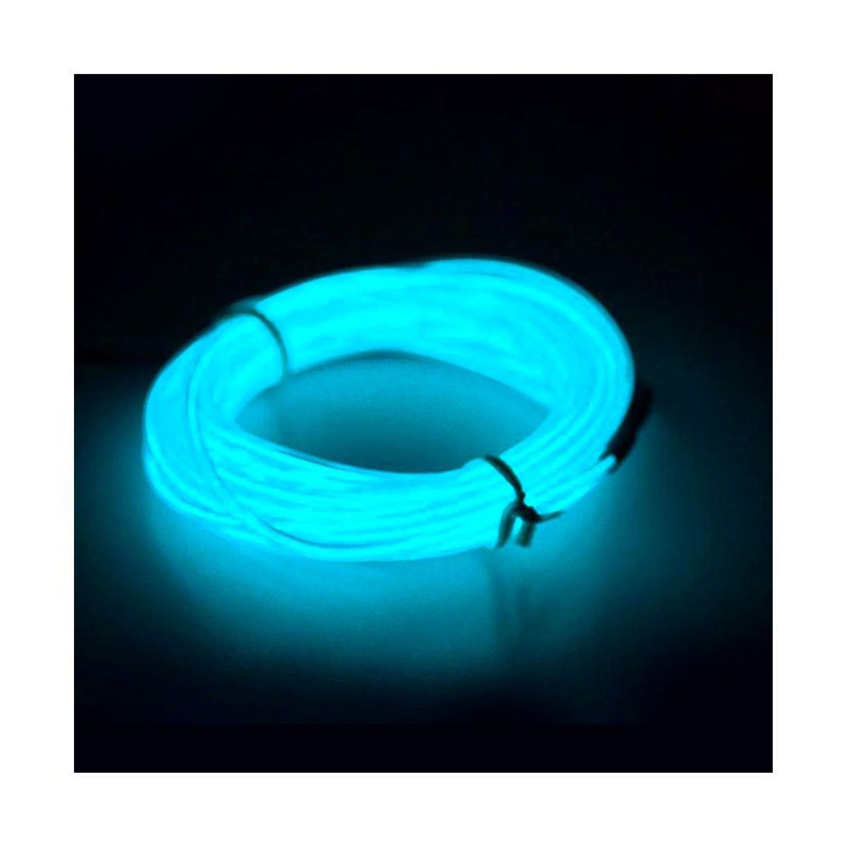 GENERICO - Tira Led Interior Del Auto Camioneta Celeste Tablero 5mts