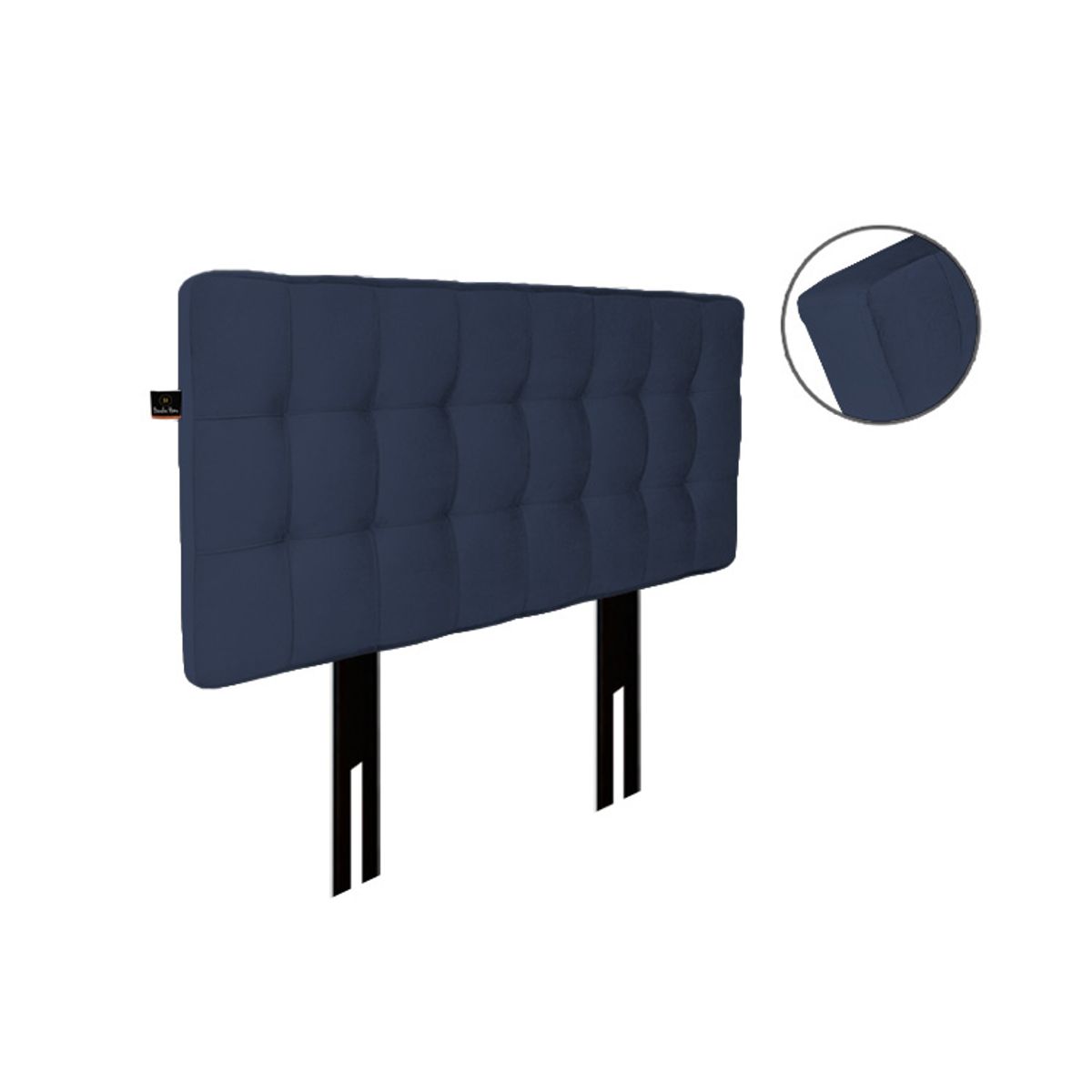 BARAKA HOME - Cabecera Pata ajustable Maltes 1.5 plz - Azul Marino