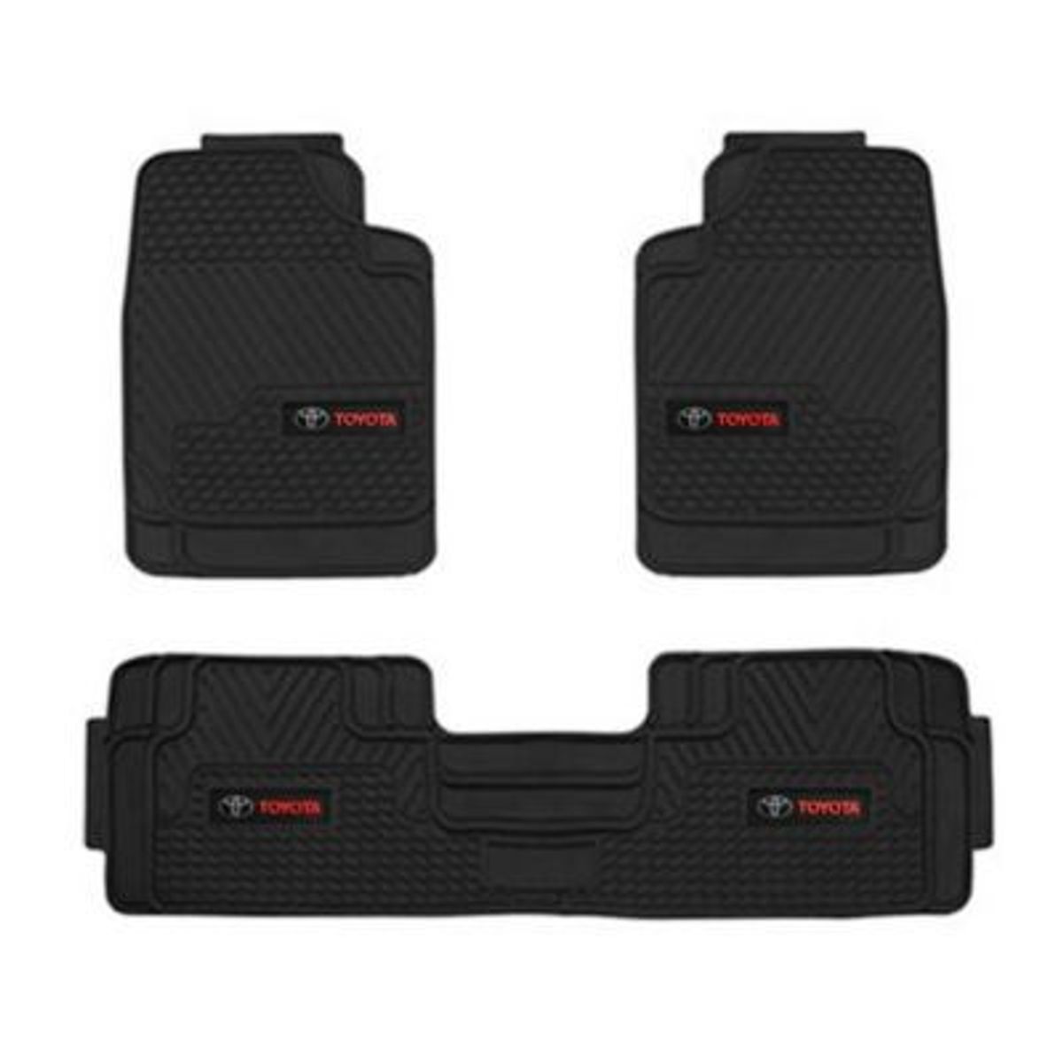 GENERICO - piso jebe protector de alfombra toyota etios fortuner hilux