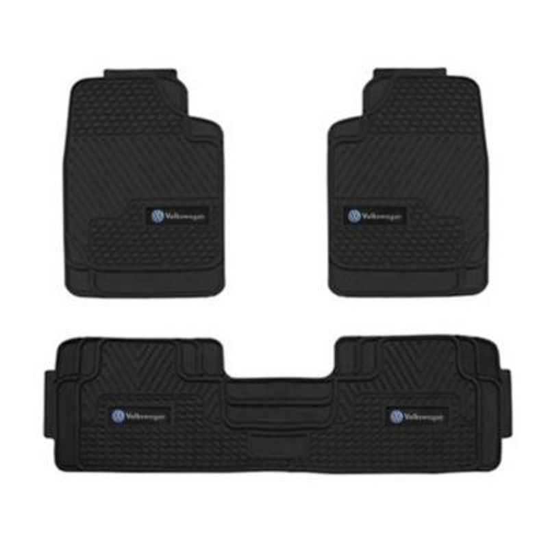 GENERICO - piso jebe protector de alfombra vw amarok bora crossfox gol