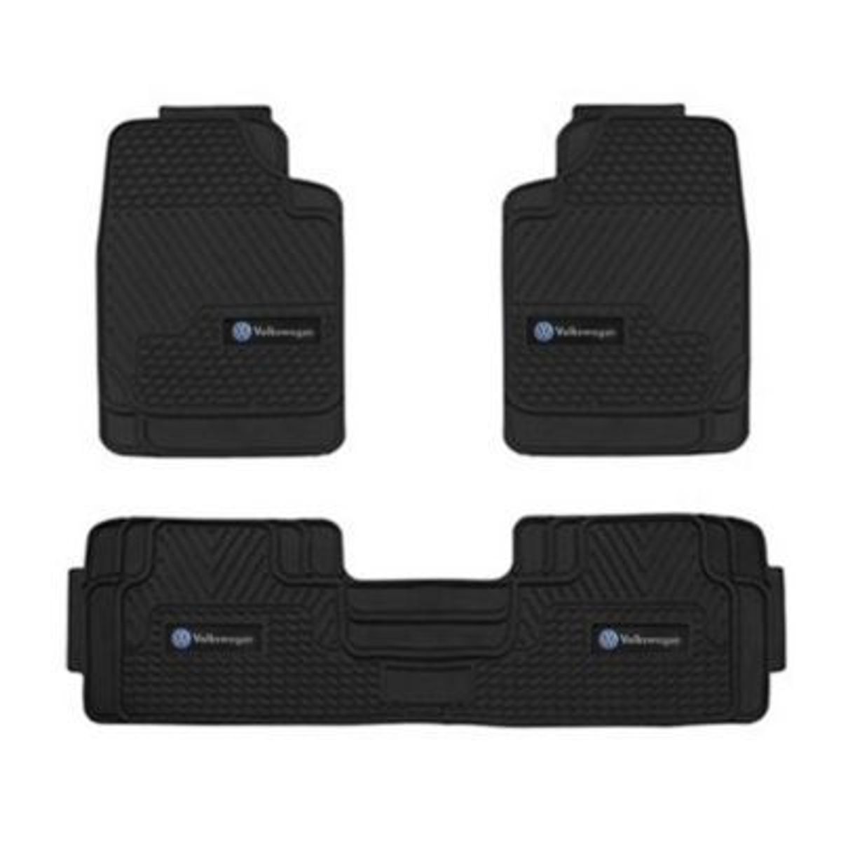 GENERICO - piso jebe protector de alfombra vw passat taos tcross tiguan