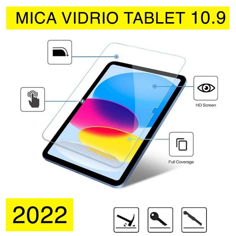 GENERICO - Mica vidrio templado para ipad 10 del 2022 tablet de 10.9
