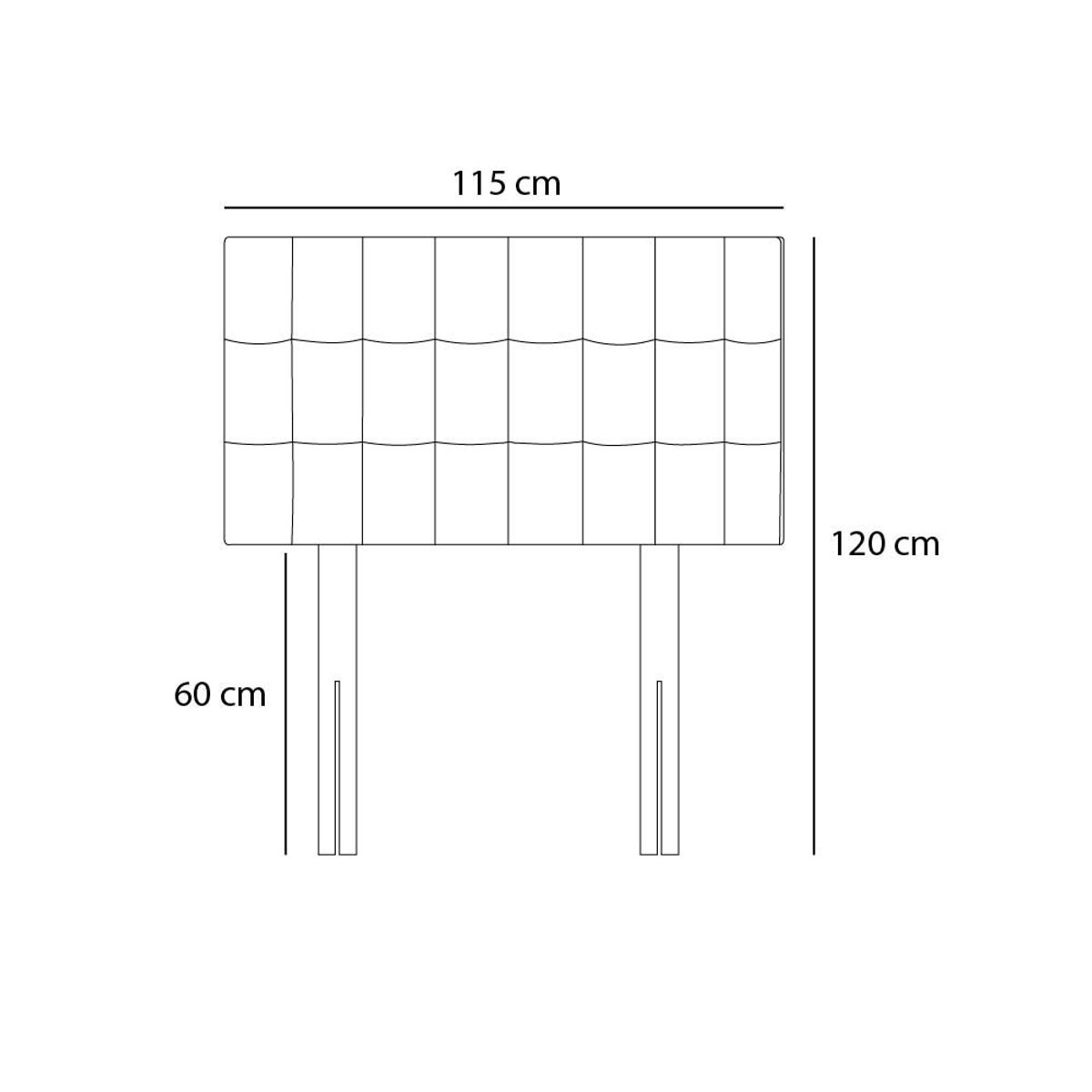 BARAKA HOME - Cabecera Pata ajustable Maltes 1.5 plz - Lila
