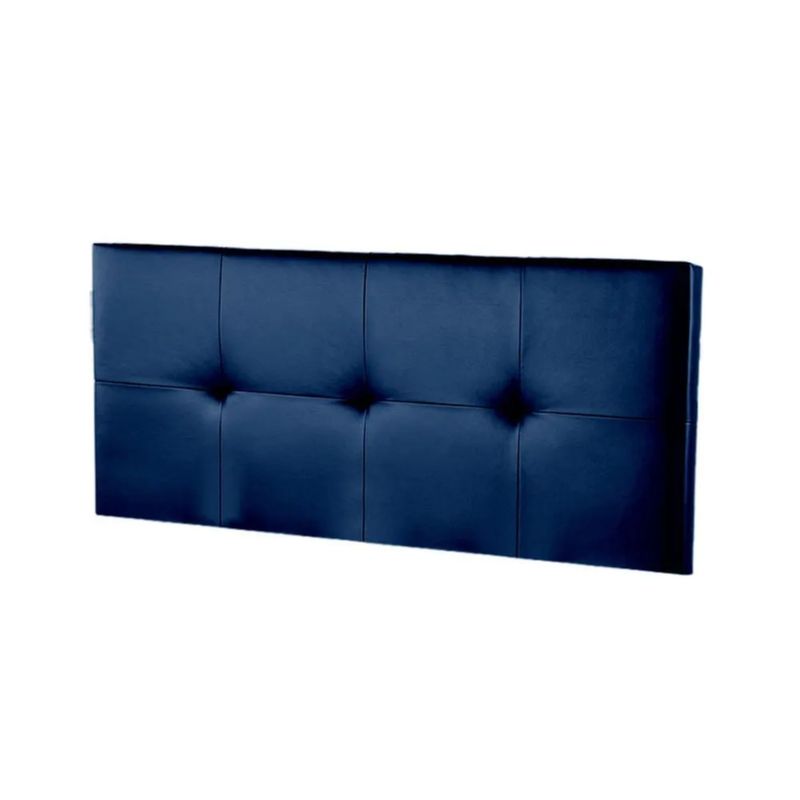 MAVISAC - Cabecera Polipiel Creta Mavisac Dos Plazas Color Azul Noche - Tela