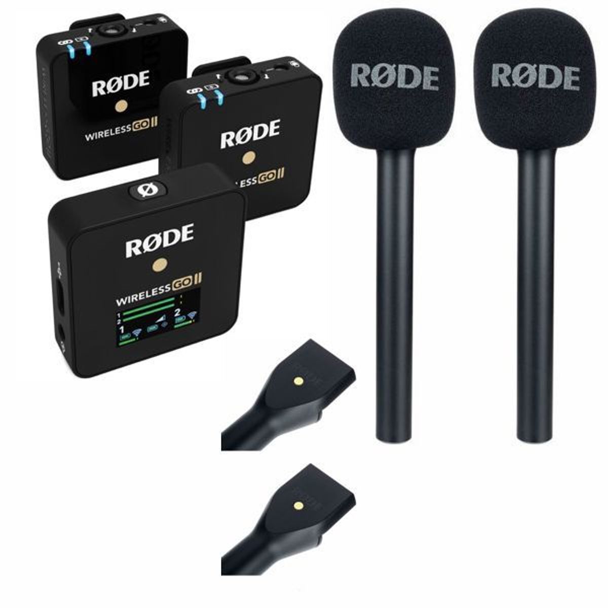 RODE - Rode Wireless Go Ii 2-personas + 2 Rode Interview Go Adaptad