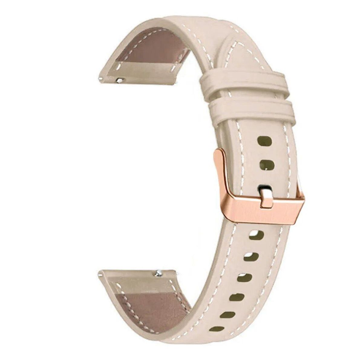 GENERICO - Correa de Cuero Color para HUAWEI FIT 1 - Beige