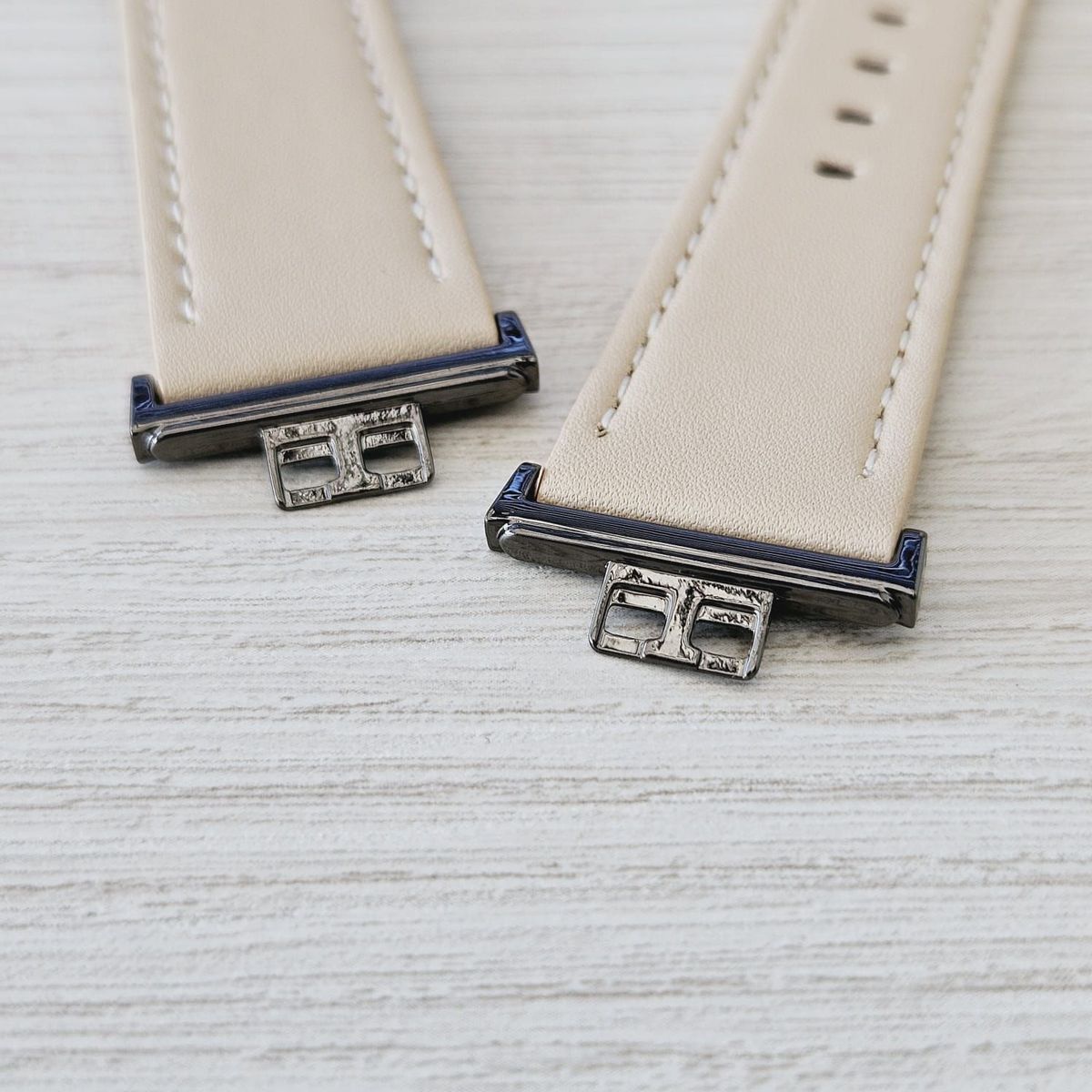 GENERICO - Correa de Cuero Color para HUAWEI FIT 1 - Beige