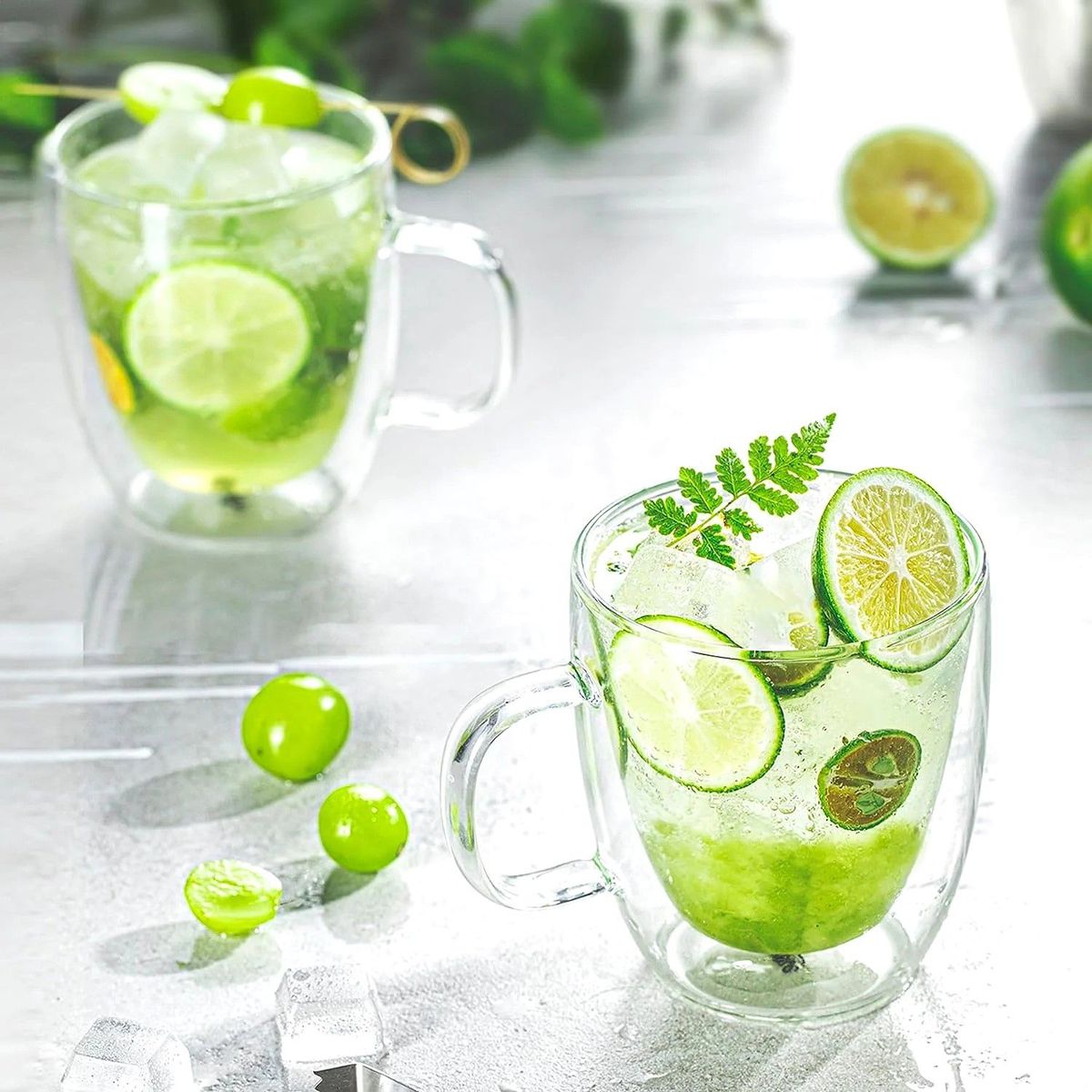 KOTIINI - Set 2 tazas vidrio doble pared Verona 270ml