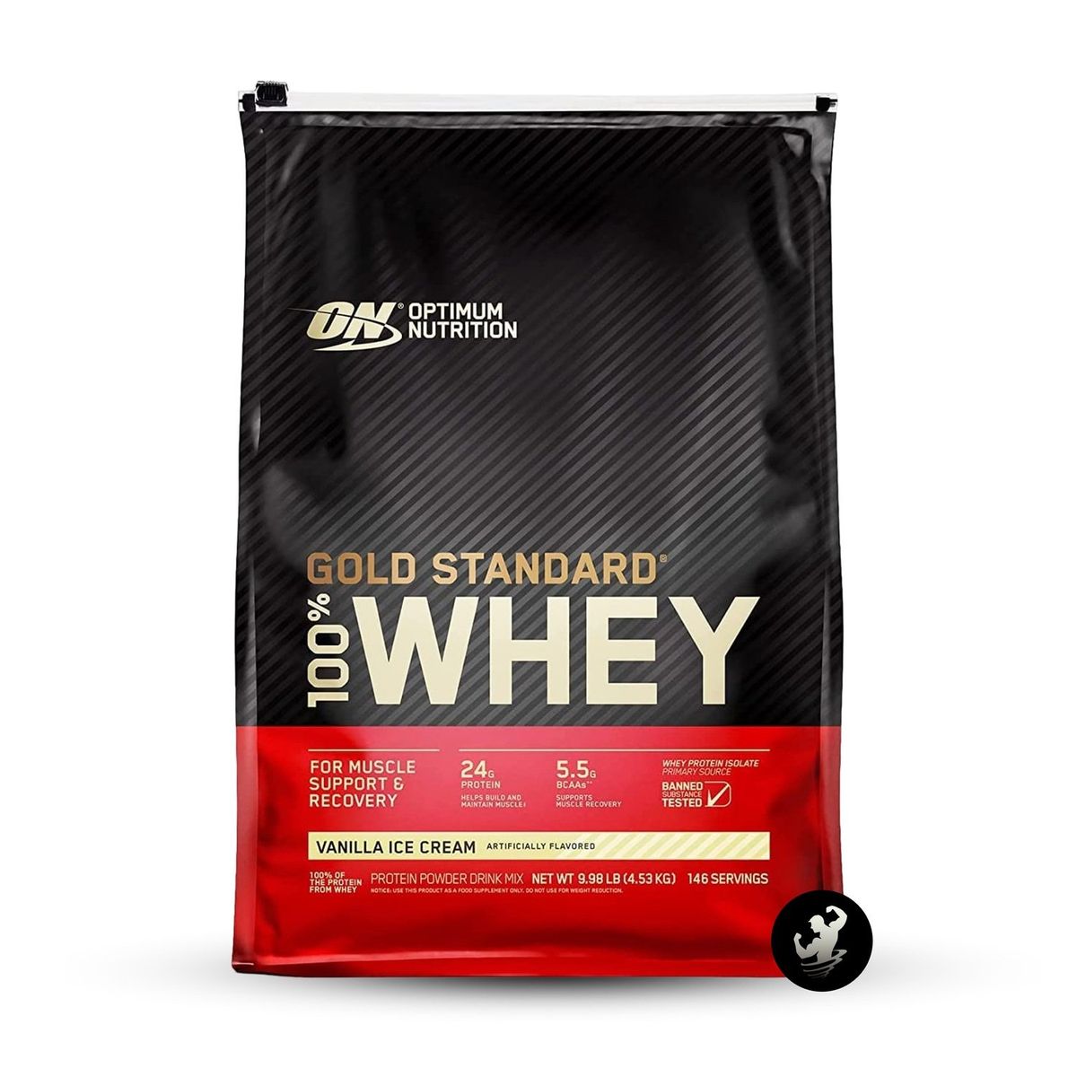 OPTIMUN NUTRITION - Proteína Gold Standard Whey 10 LB - Vanilla Ice Cream