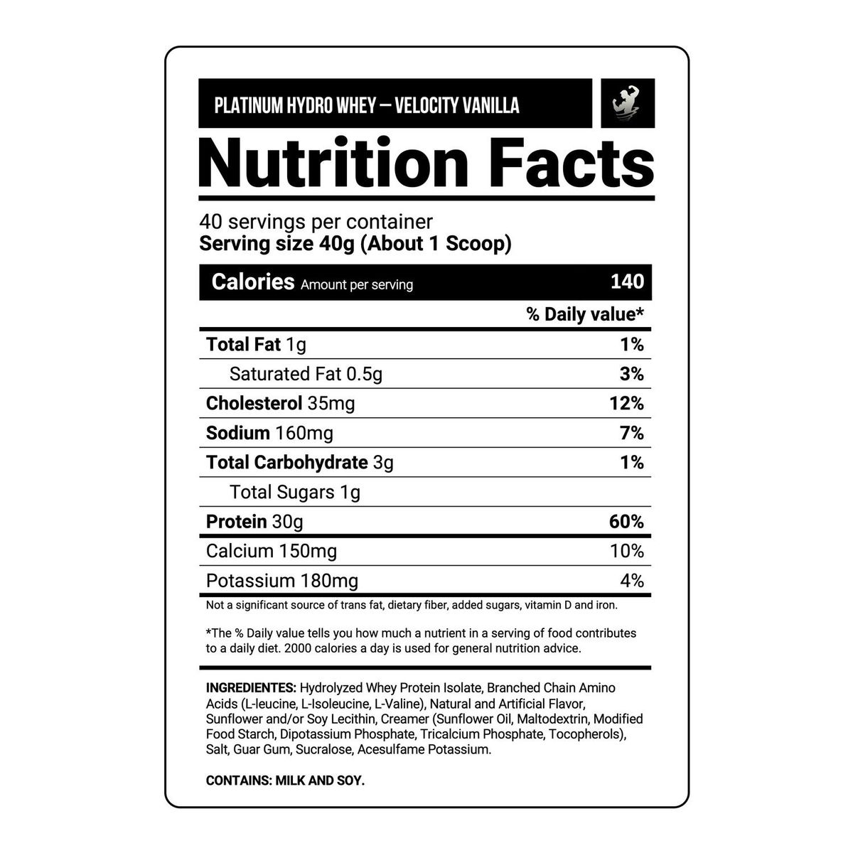 OPTIMUN NUTRITION - Proteína Platinum Hydrowhey 3.52 Lb - Velocity Vanilla