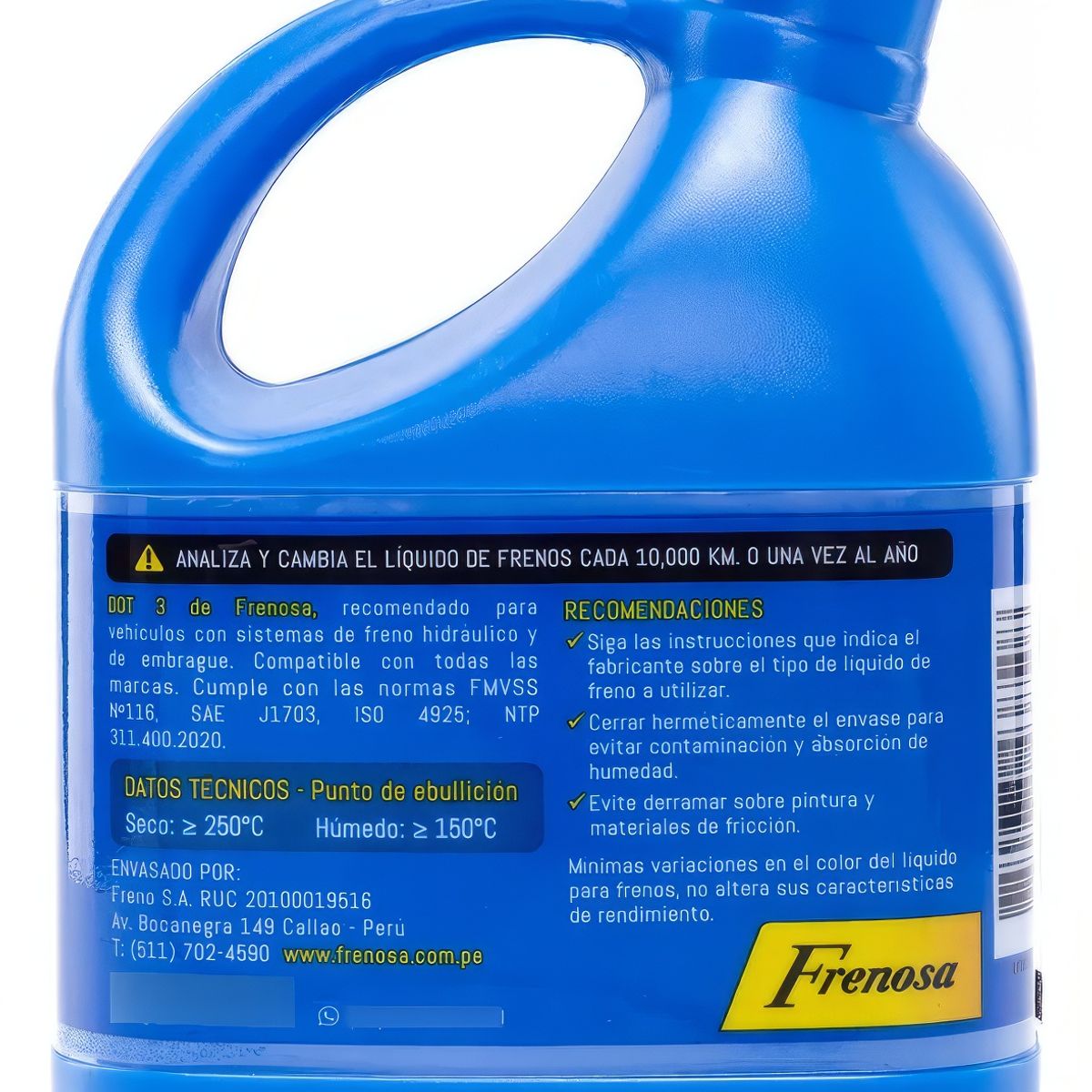 FRENOSA - Líquido de Freno DOT 3 Frenosa Ebullición ≥ 150◦C 355ml