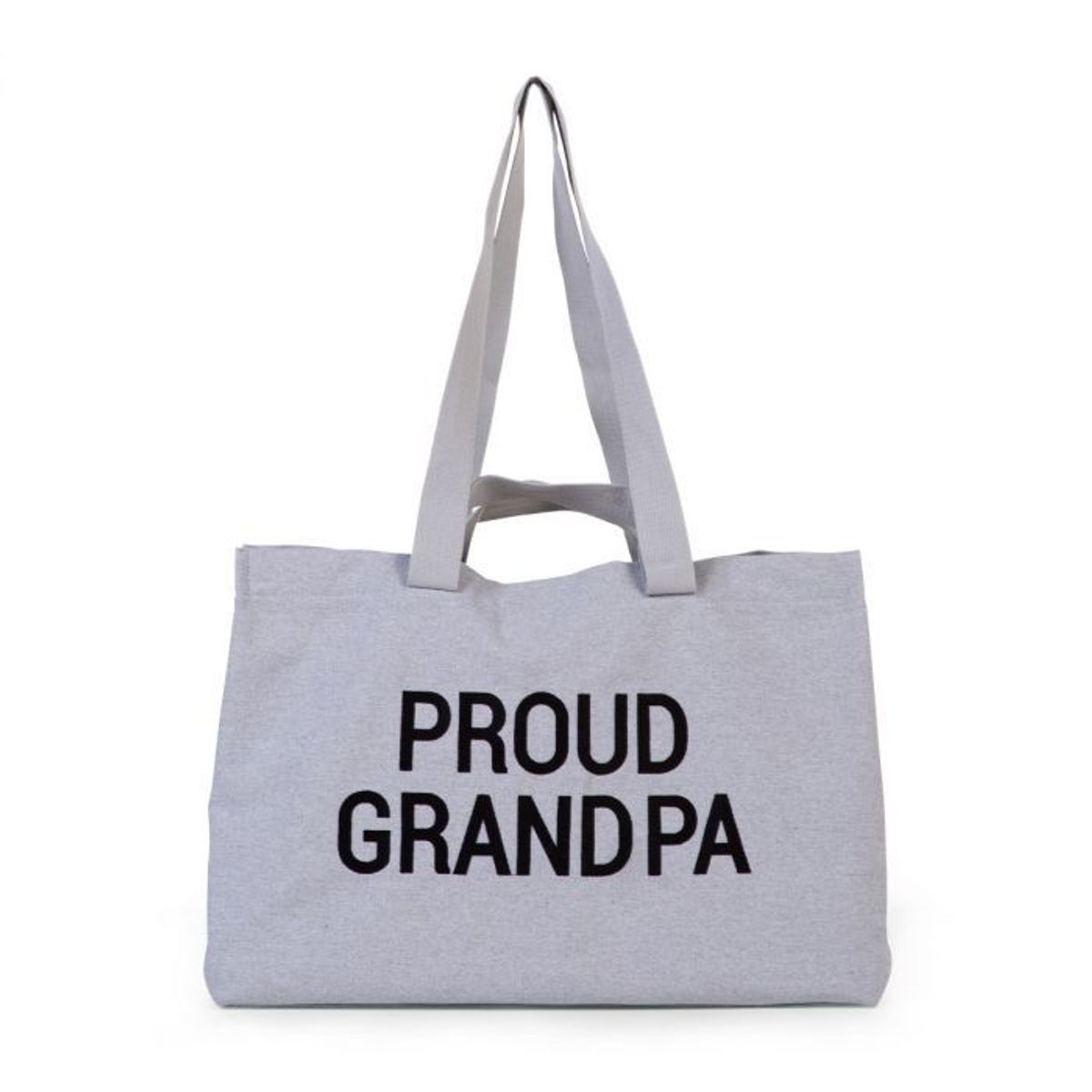 CHILDHOME - BOLSO CAMBIADOR PROUD GRANDPA DE LONA GRIS CHILDHOME