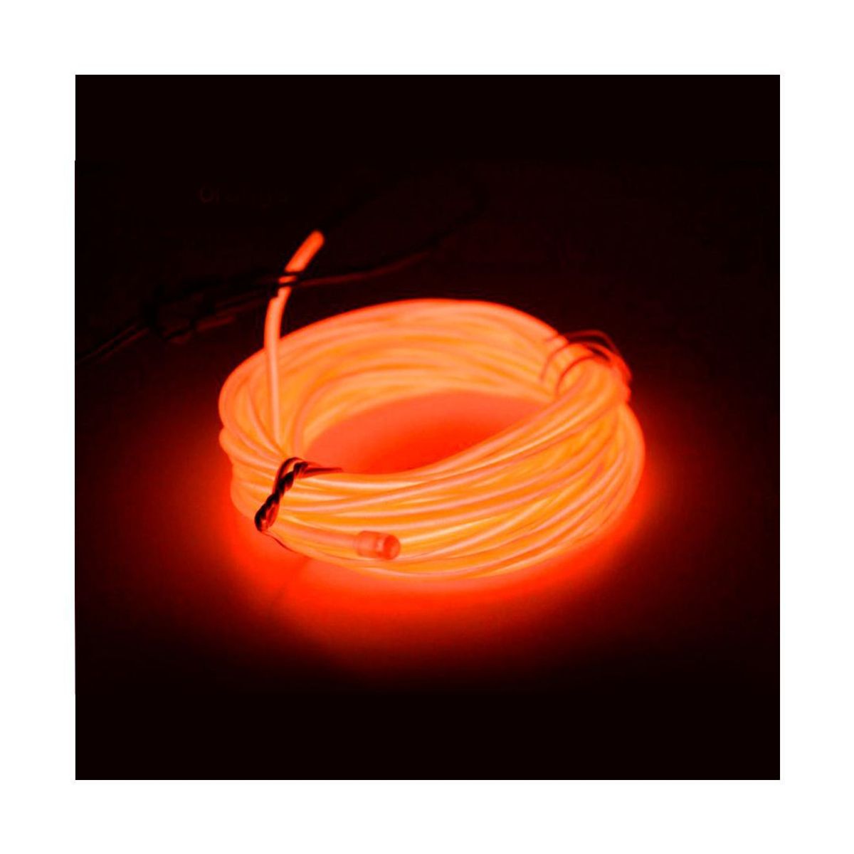 GENERICO - Tira Led Interior Del Auto Camioneta Naranja Tablero 5mts