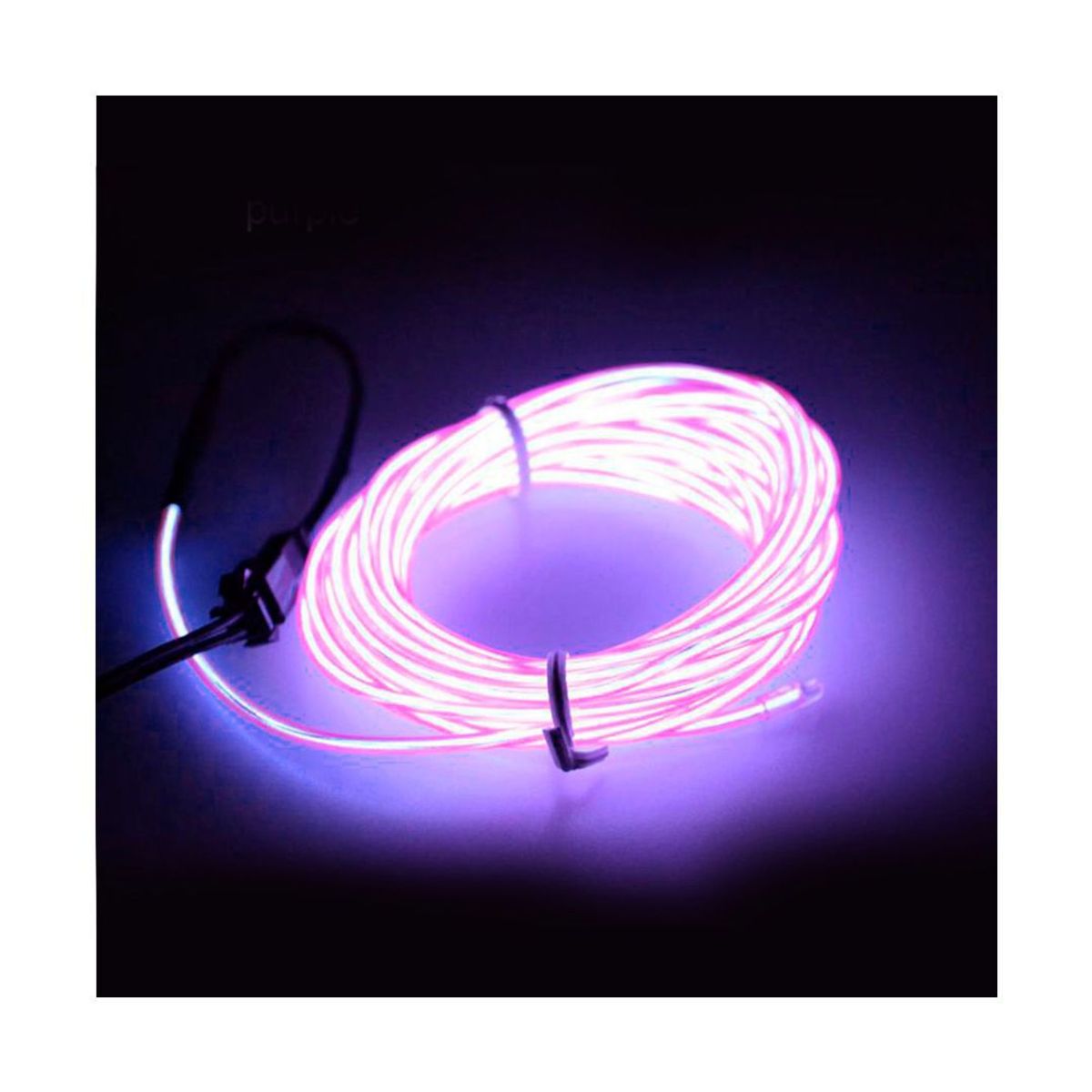 GENERICO - Tira Led Interior Del Auto Camioneta Violeta Tablero 5mts