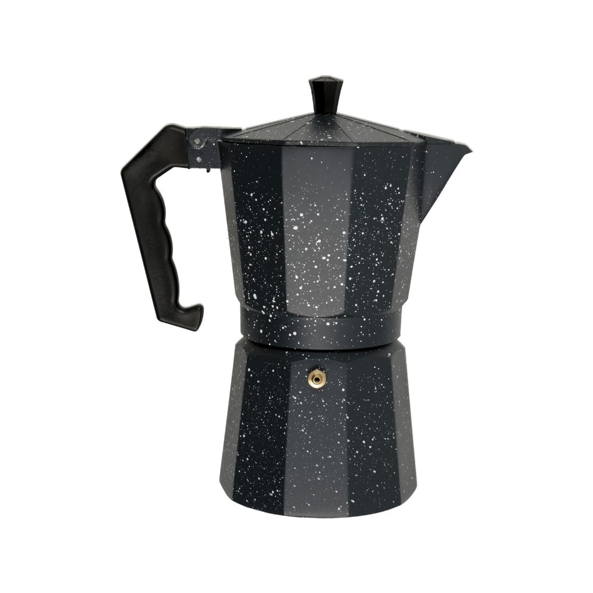 PENTHA - Cafetera Italiana Moka de 9 tazas Color Negro de 450 ml