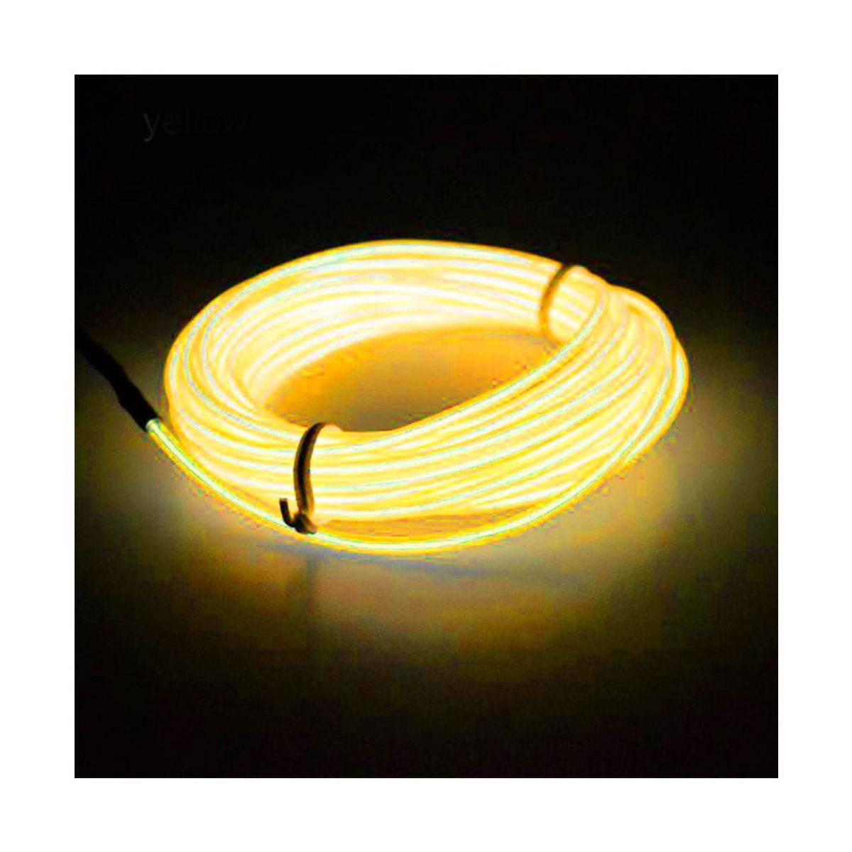 GENERICO - Tira Led Interior Del Auto Camioneta Amarillo Tablero 5mts