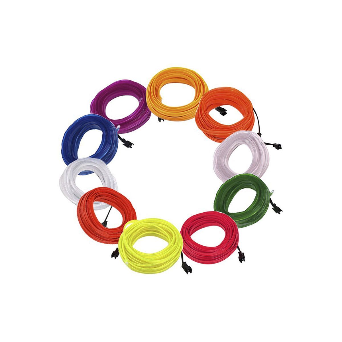 GENERICO - Tira Led Interior Del Auto Camioneta Amarillo Tablero 5mts