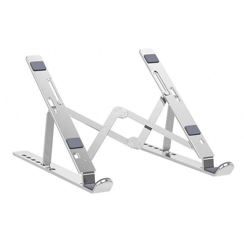 S&T - Soporte De Aluminio PLaptop Portátil ajustable HS-Z34FLS SILVER