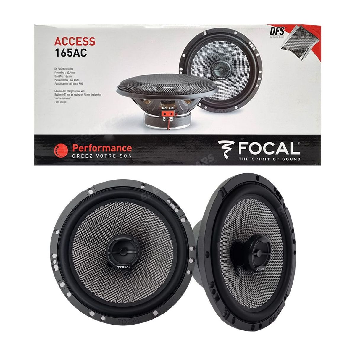 FOCAL - Parlantes Focal 120w Coaxial Serie Acces 165AC.