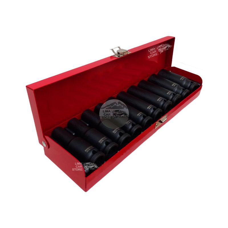 GENERICO - Set De 10 Dados De Impacto Tubular 1/2 10-24mm Tooltech