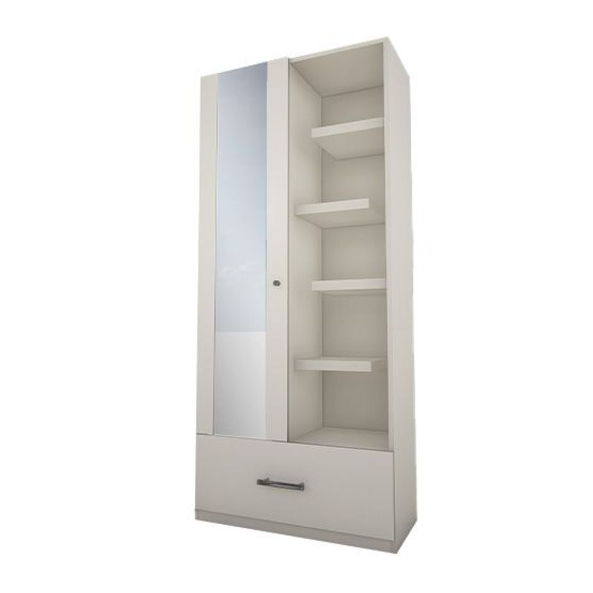 BARAKA HOME - Zapatera de Melamina Malibu - Blanco