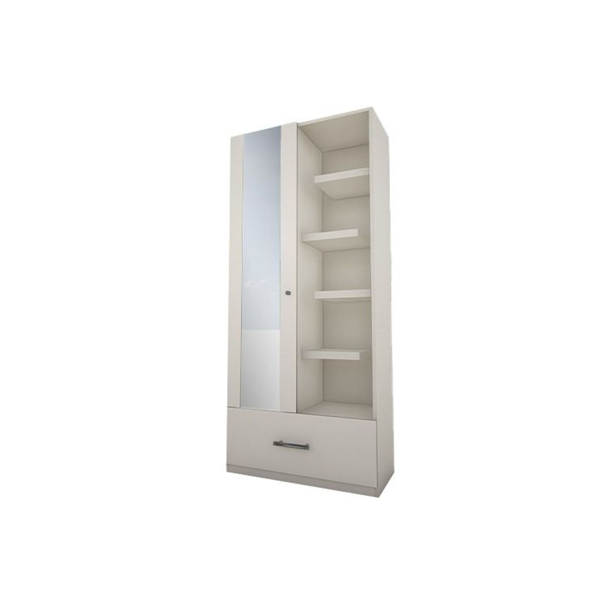 BARAKA HOME - Zapatera de Melamina Malibu - Blanco