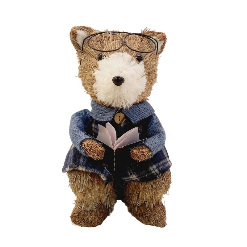 SANTINI - Oso Con Lentes  Navideño Blue