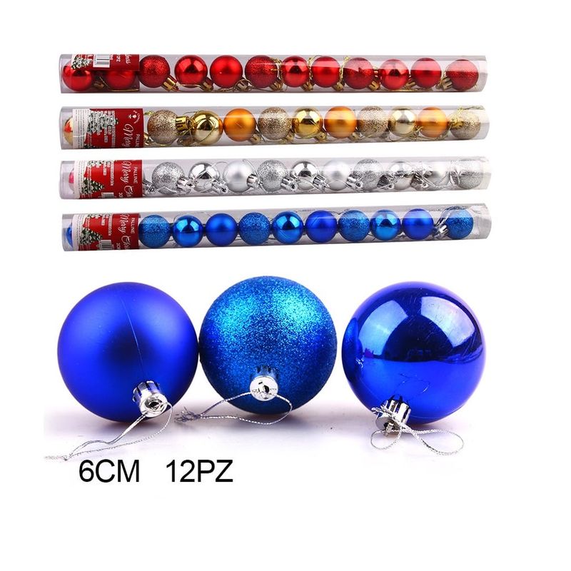 GENERICO - Bolas de navidad esferas navideñas decorativas para árbol 12 pzs