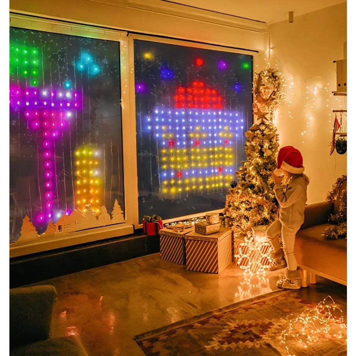 GENERICO - Guirnalda Cortina De Luces Led Inteligente Programable App control