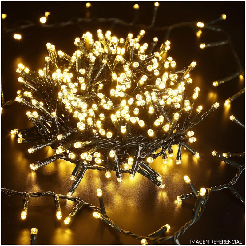 INSPIRA - Tira de 200 Luces LED Navideñas Cálidas-