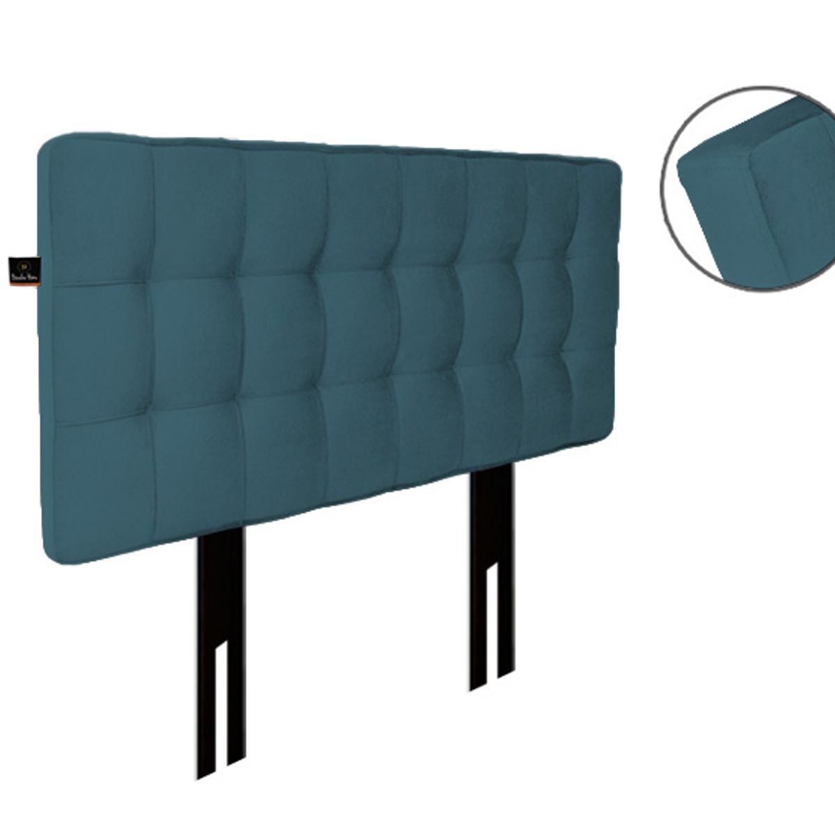 BARAKA HOME - Cabecera Pata ajustable Maltes 2 plz - Cobalto