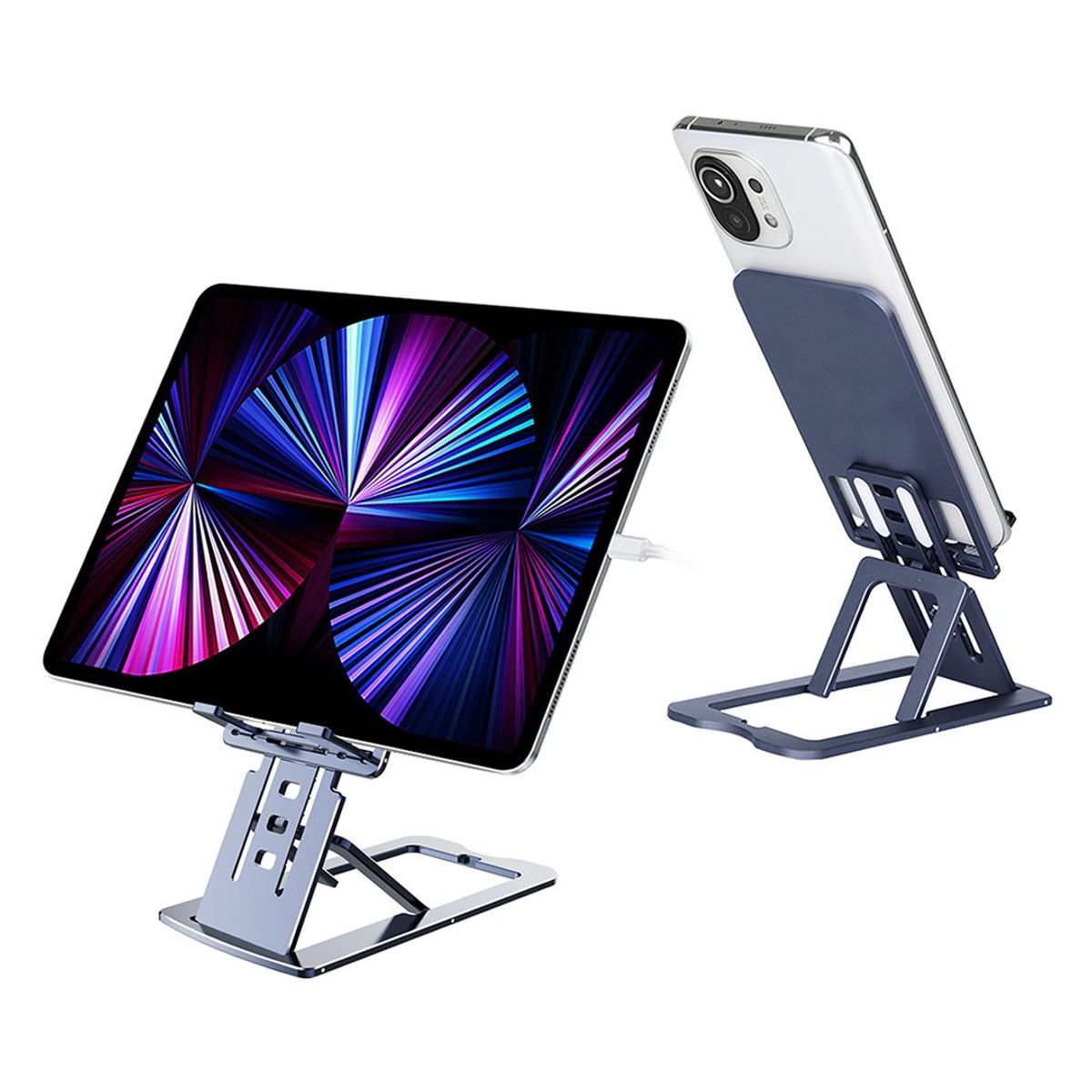 S&T - Soporte De Escritorio Para Teléf Móvil TC-04 Nivel Ajustable Deep Grey