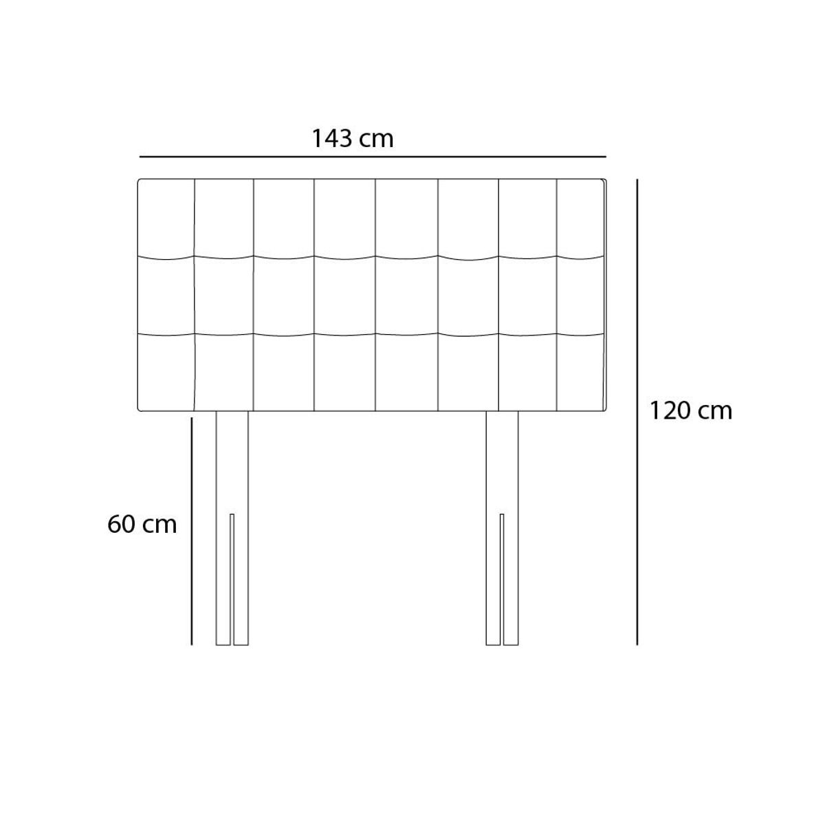 BARAKA HOME - Cabecera Pata ajustable Maltes 2 plz - Lila