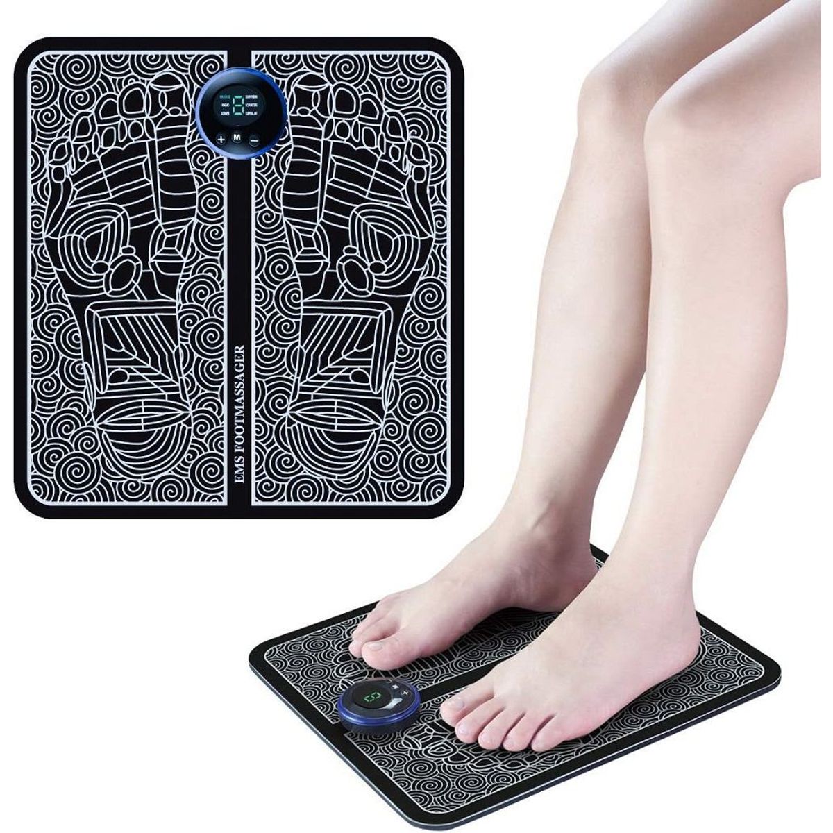 GENERICO - Masajeador de pies Eléctrico recargable USB portátil