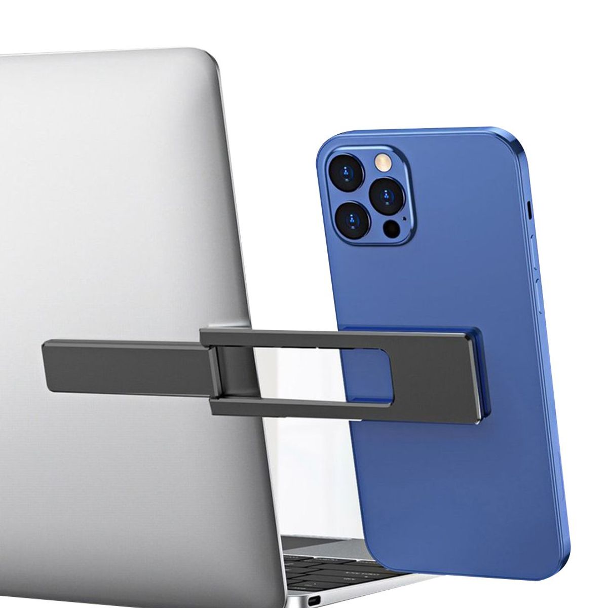 S&T - Soporte Holder de Celular PLaptop Corporativos Aluminio HS608 GREY