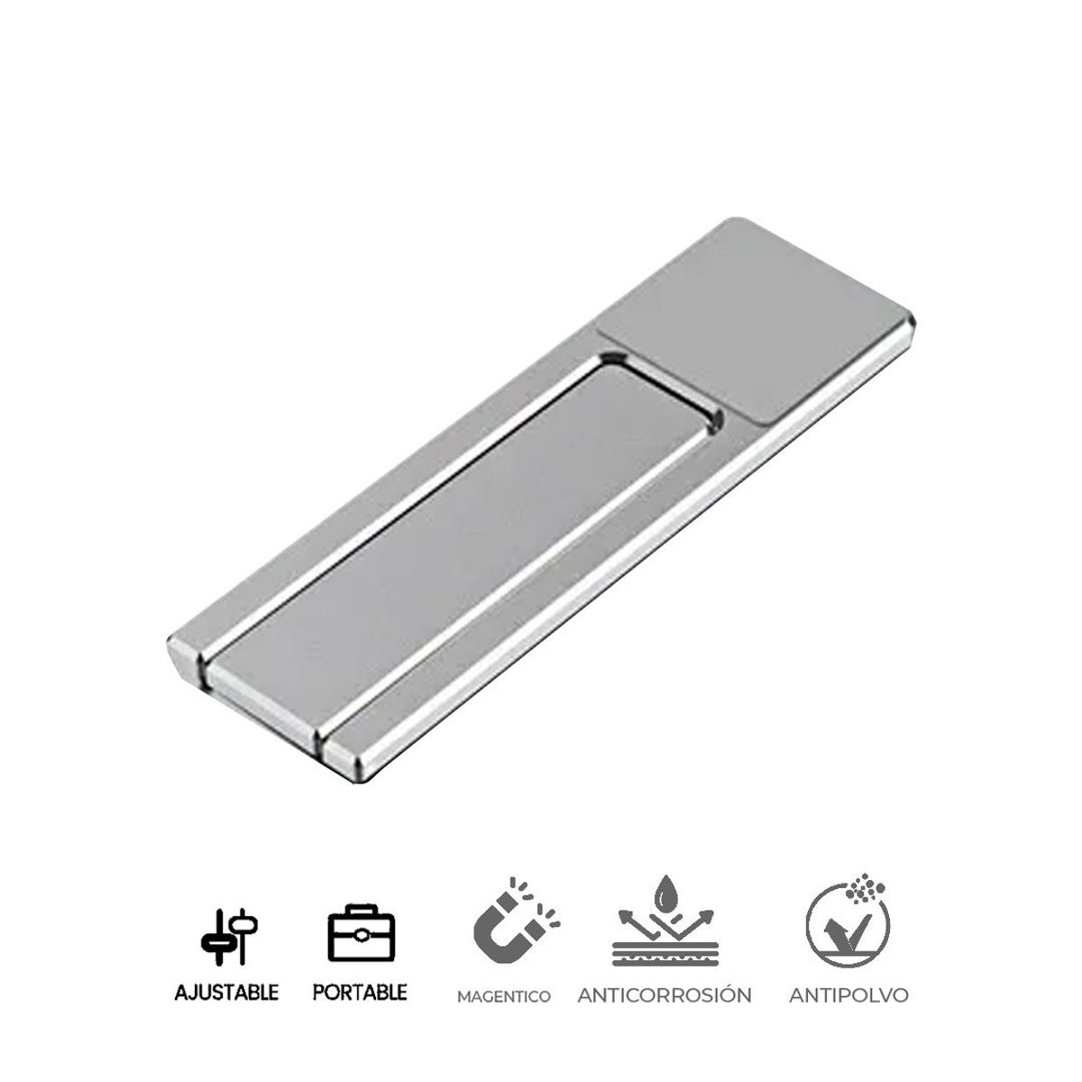 S&T - Soporte Holder de Celular P/Laptop Corporativos  Aluminio HS608 SILVER