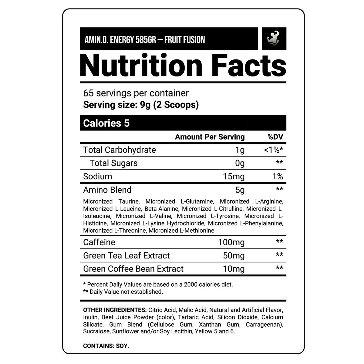 OPTIMUN NUTRITION - AMINO ENERGY 65 SERV - FRUIT FUSION