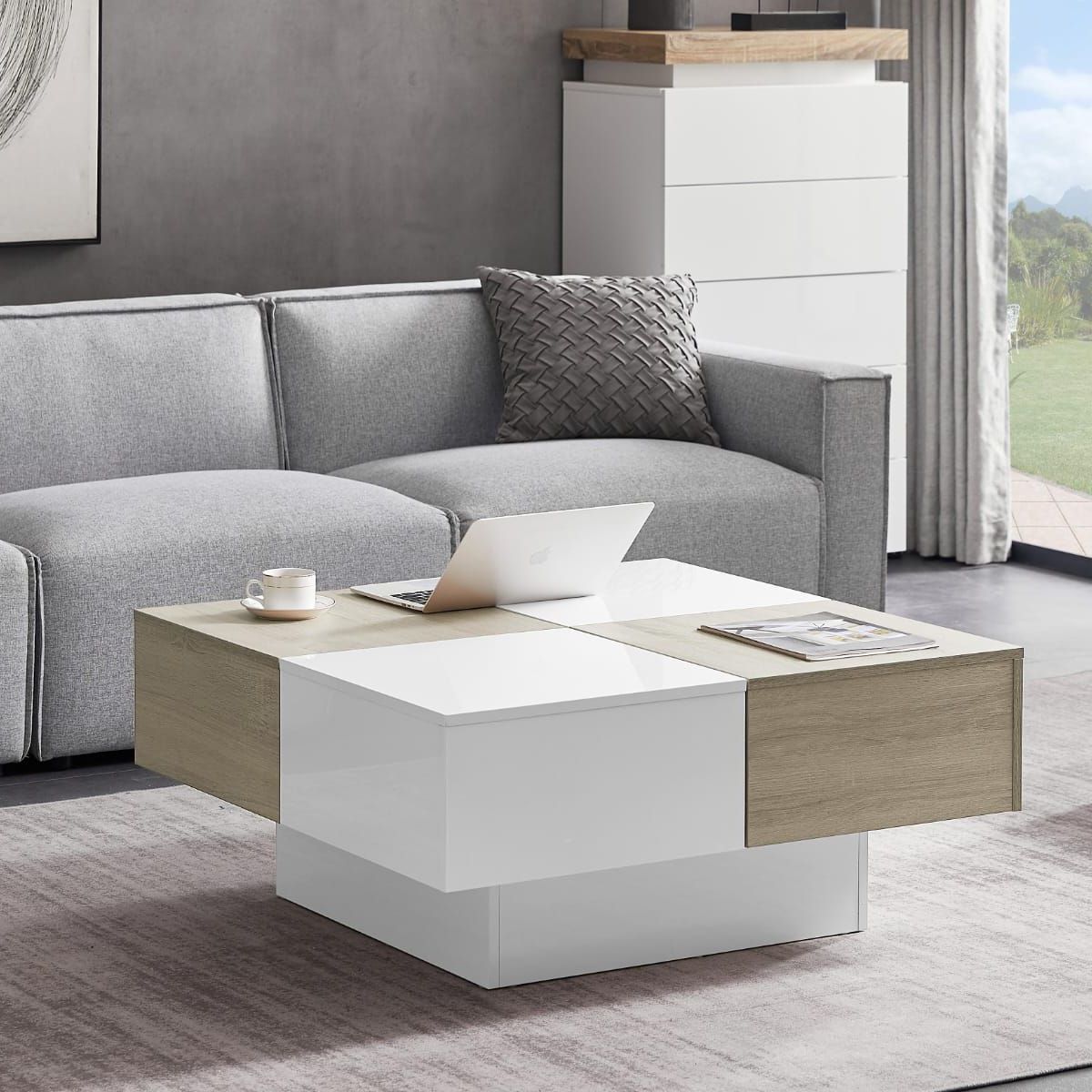 NACION MUEBLES - Mesa de Centro Moderna Sol