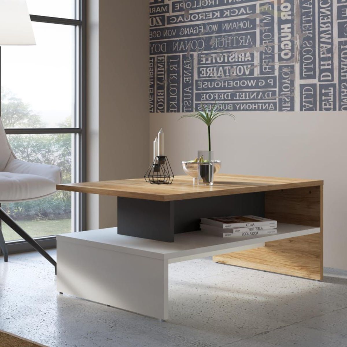 NACION MUEBLES - Mesa de Centro Moderna Sagitario