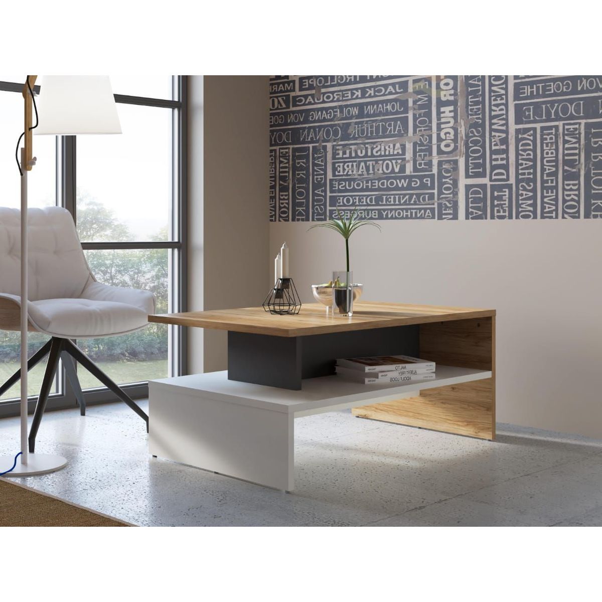 NACION MUEBLES - Mesa de Centro Moderna Sagitario