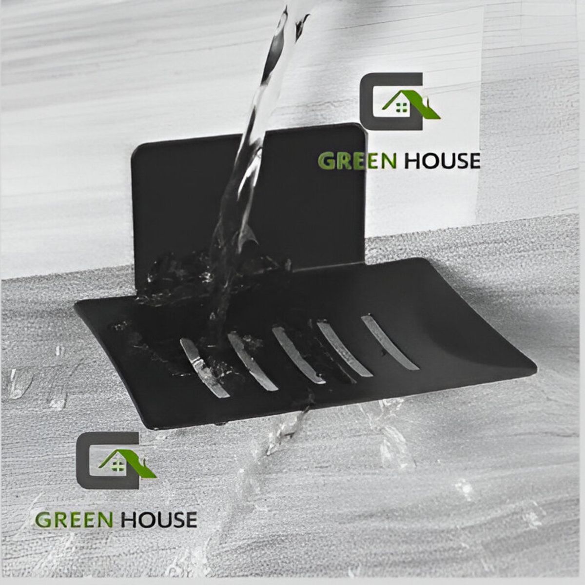 IMPORTADO MC - JABONERA NEGRO ACERO INOXIDABLE SUS 304