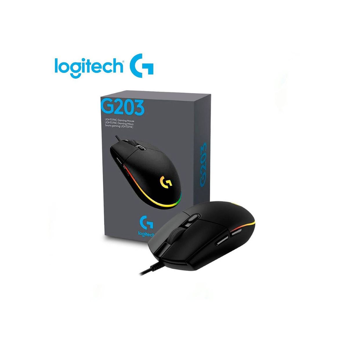 LOGITECH - Mouse Logitech G203 LIGHTSYNC RGB