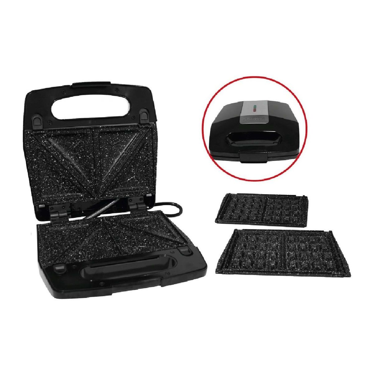 FINEZZA - Sandwichera Waflera Finezza FZ-820WS placas intercambiables