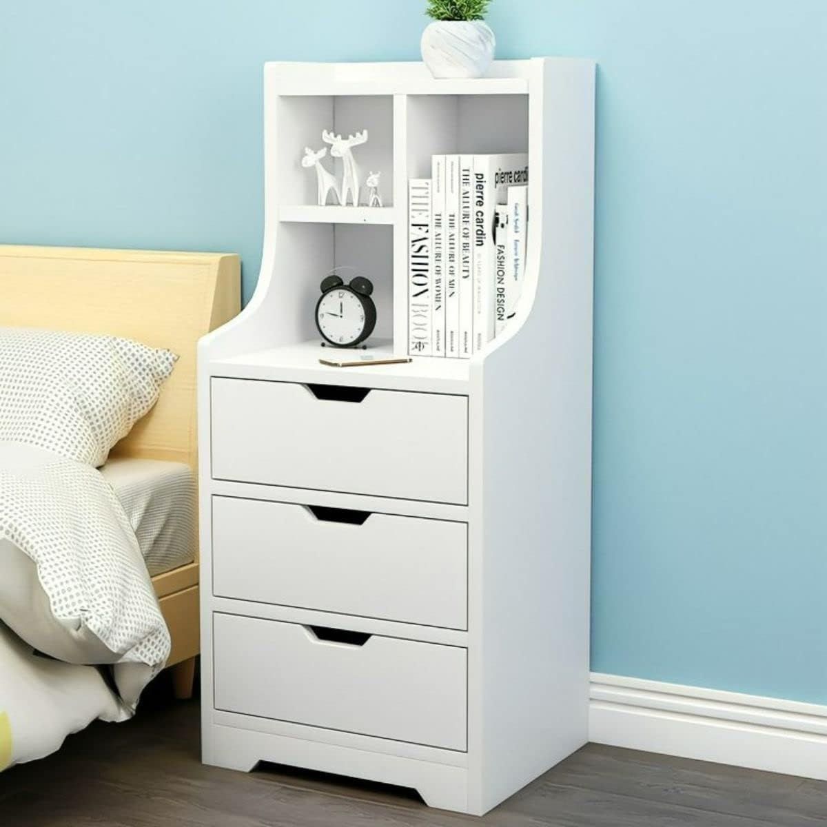 NACION MUEBLES - Velador 3 Cajones Eli