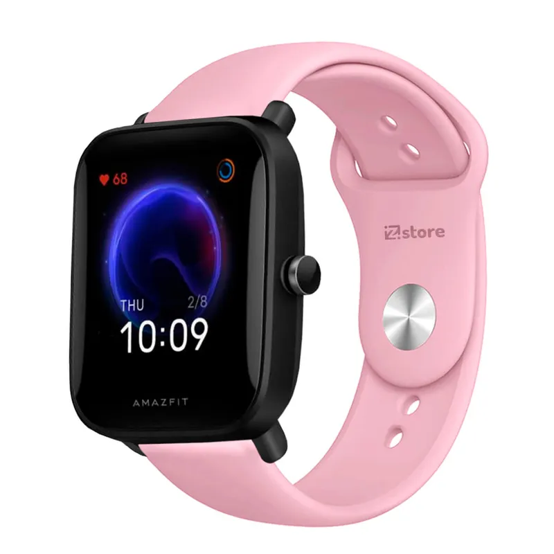 GENERICO - Correa Compatible Con Amazfit Bip U Rosado Broche 20mm