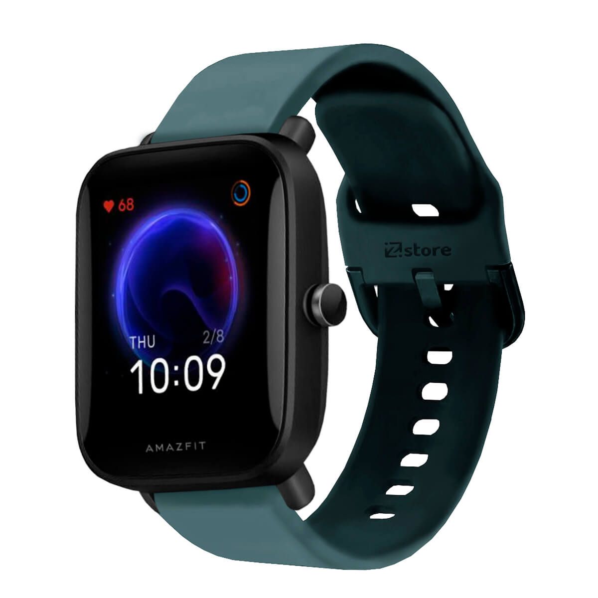 GENERICO - Correa Compatible Con Amazfit Bip U Verde Oscuro Hebilla 20mm